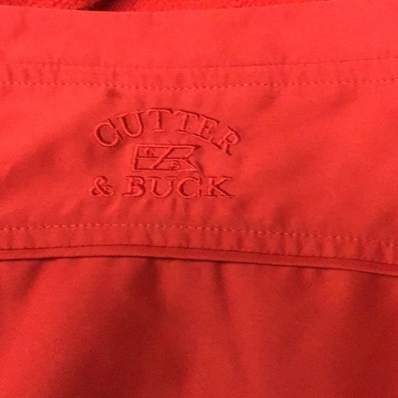CUTTER & BUCK men’s v neck pullover sz L red - Picture 4 of 7